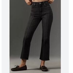 Pistola Lennon Pintuck High-Rise Crop Flare Jeans Size 28
